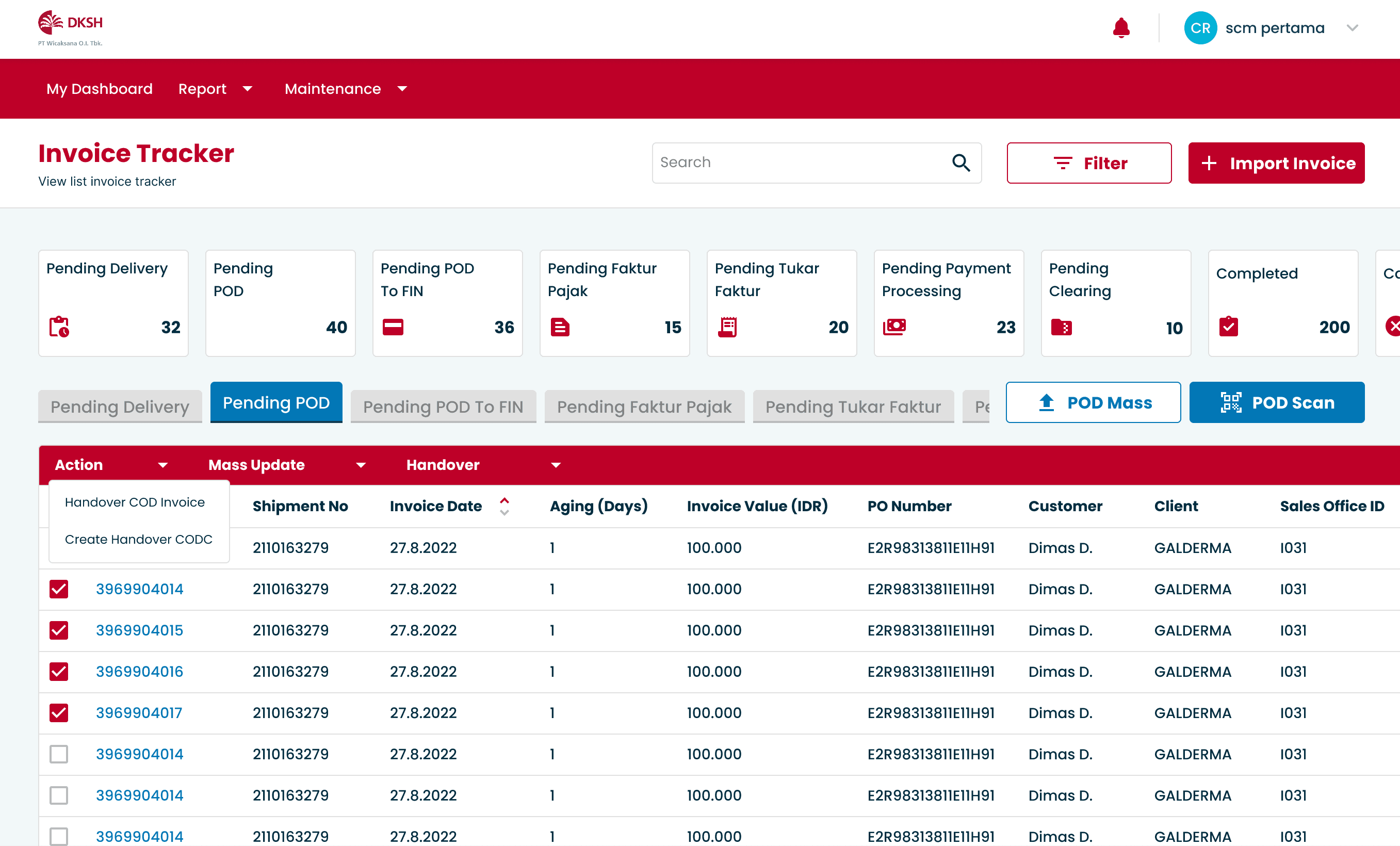 Invoice Tracker preview 3