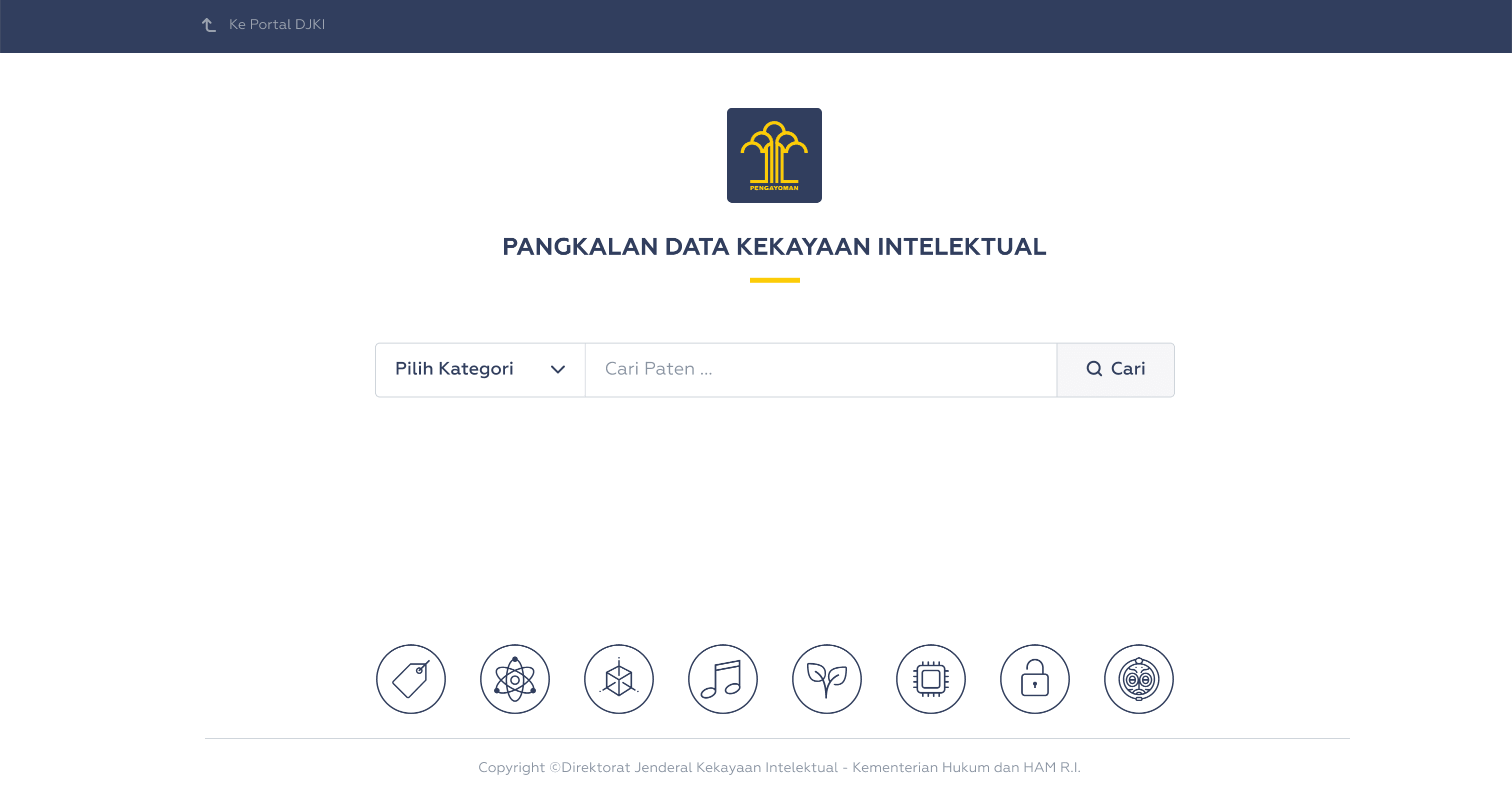 PDKI Indonesia - Indonesian Copyright Search Engine preview 1